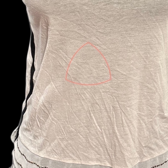 3x25* J. Crew Embellished Beaded Silk Hem Tank Top Off White (flaws) - Picture 10 of 16